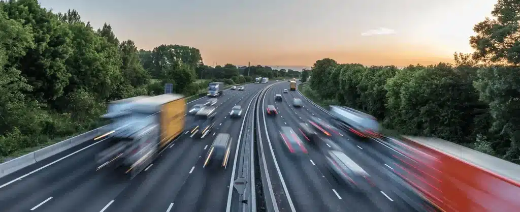 Image of Busy Highway Traffic