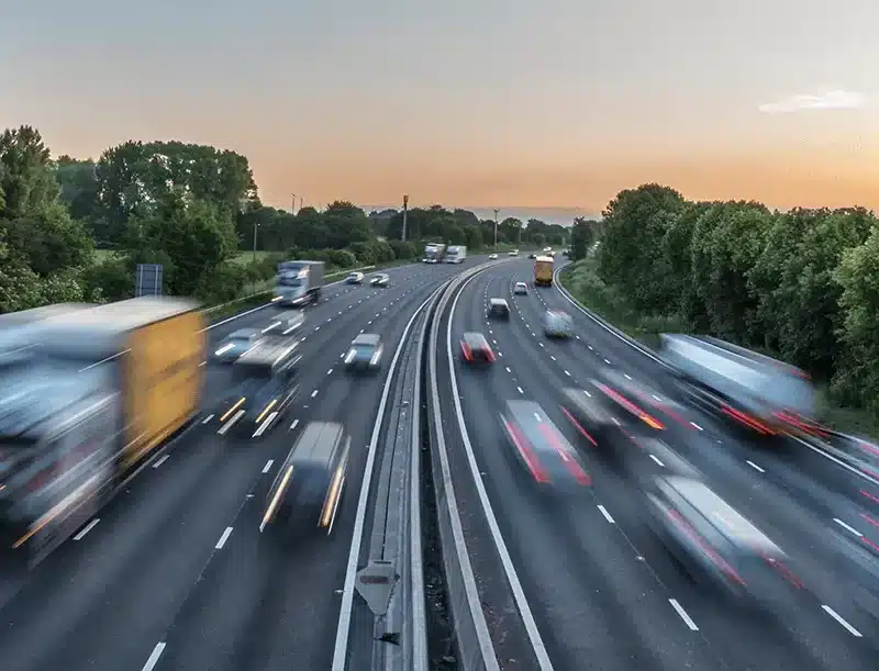 Image of Busy Highway Traffic